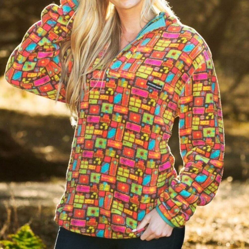 Southern Marsh Yuletide Fleece Pullover Size Small
